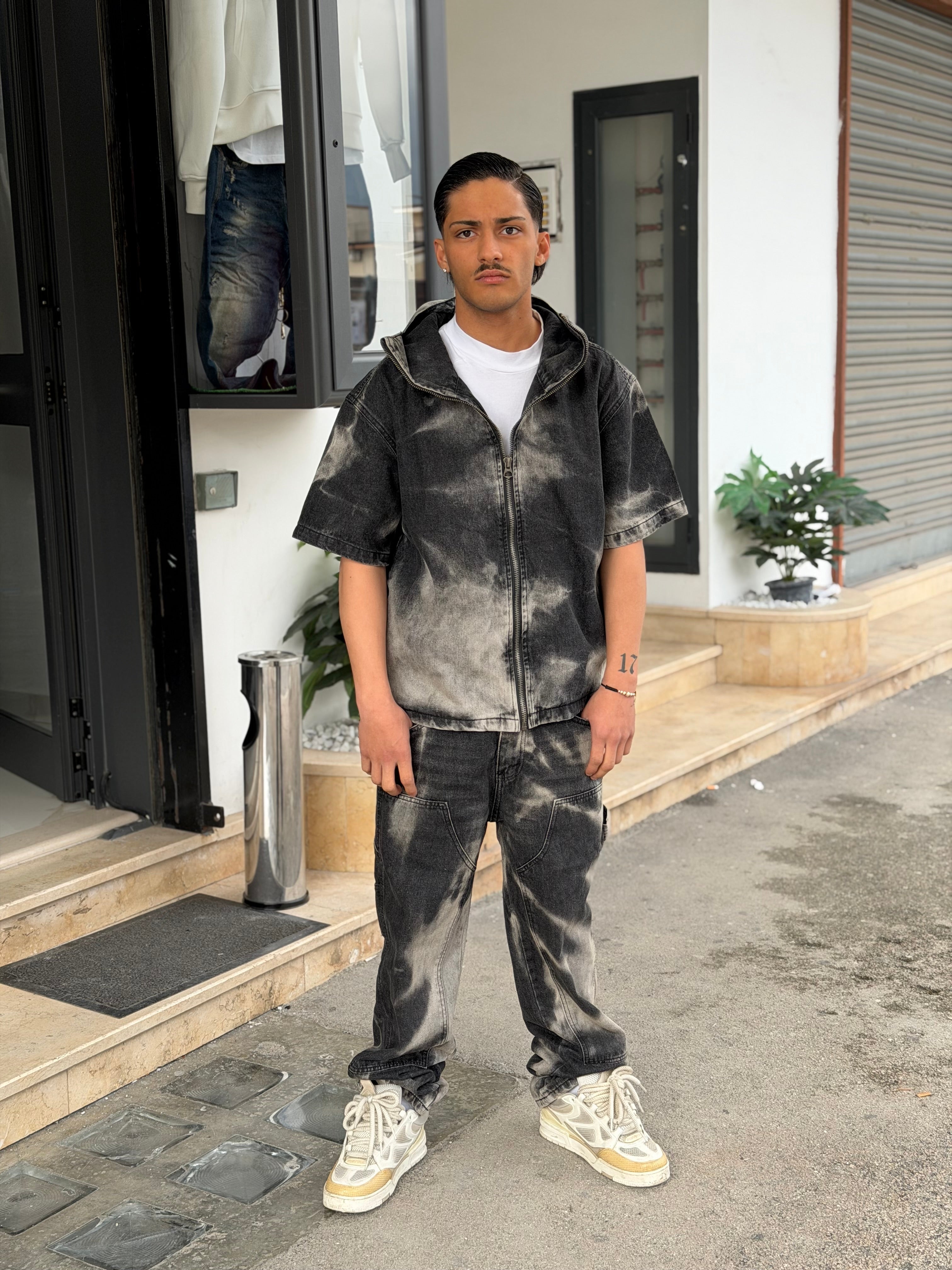 COORDSET DENIM BLACK M5-438