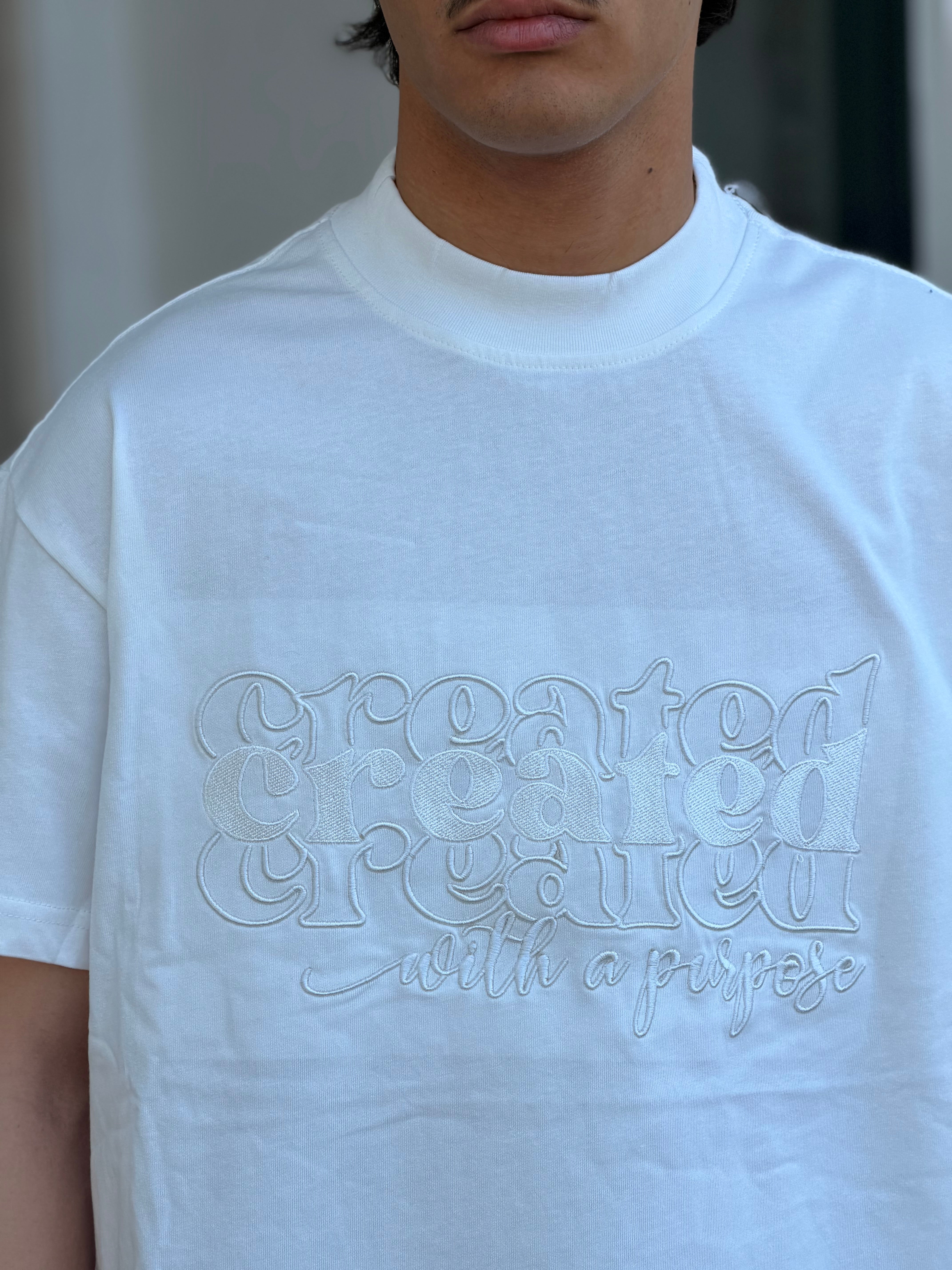 T-SHIRT RICAMO AW “CREATED” 0282