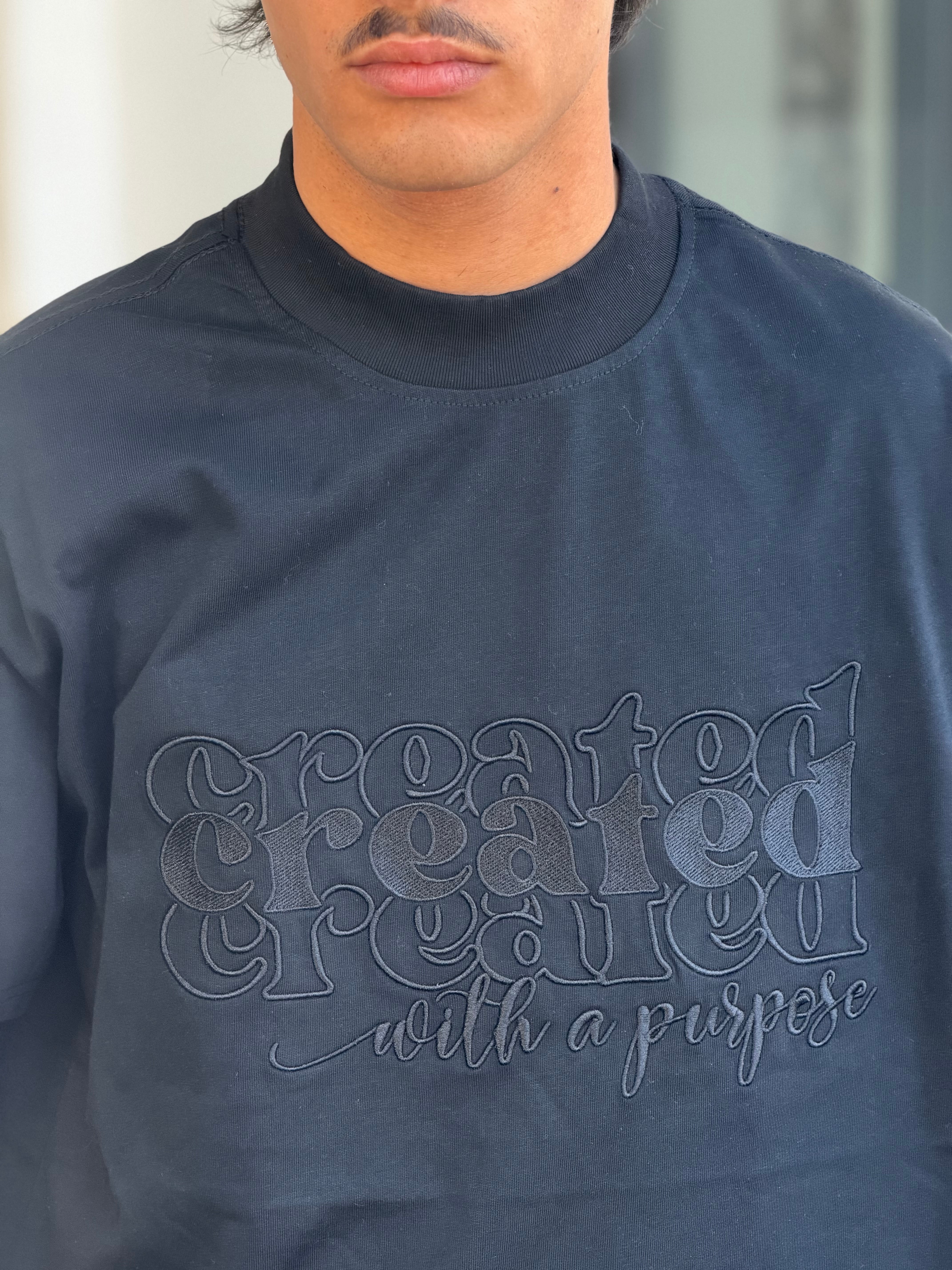 T-SHIRT RICAMO AW “CREATED” 0282