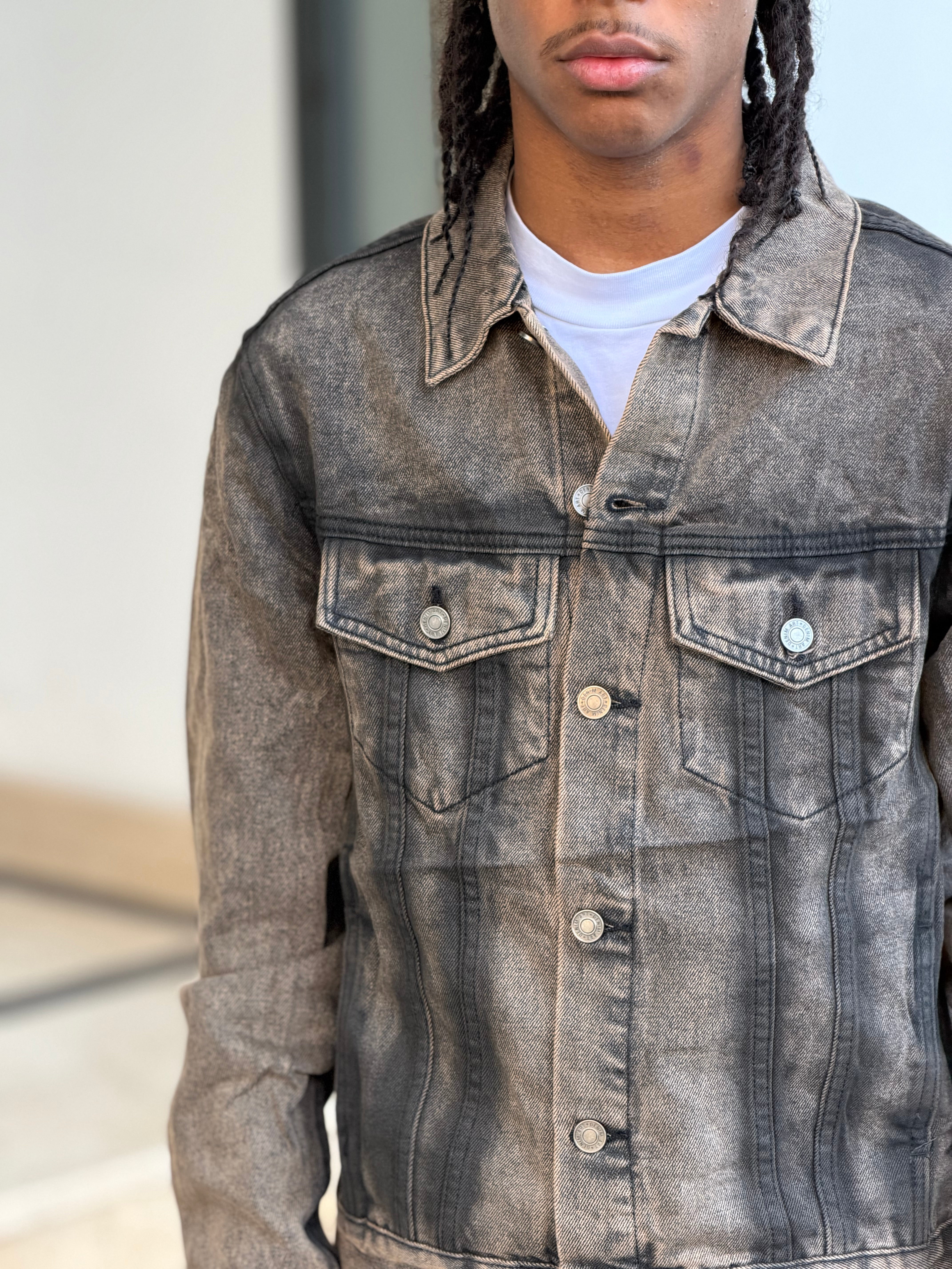 COORDSET DENIM BROWN JC8190G