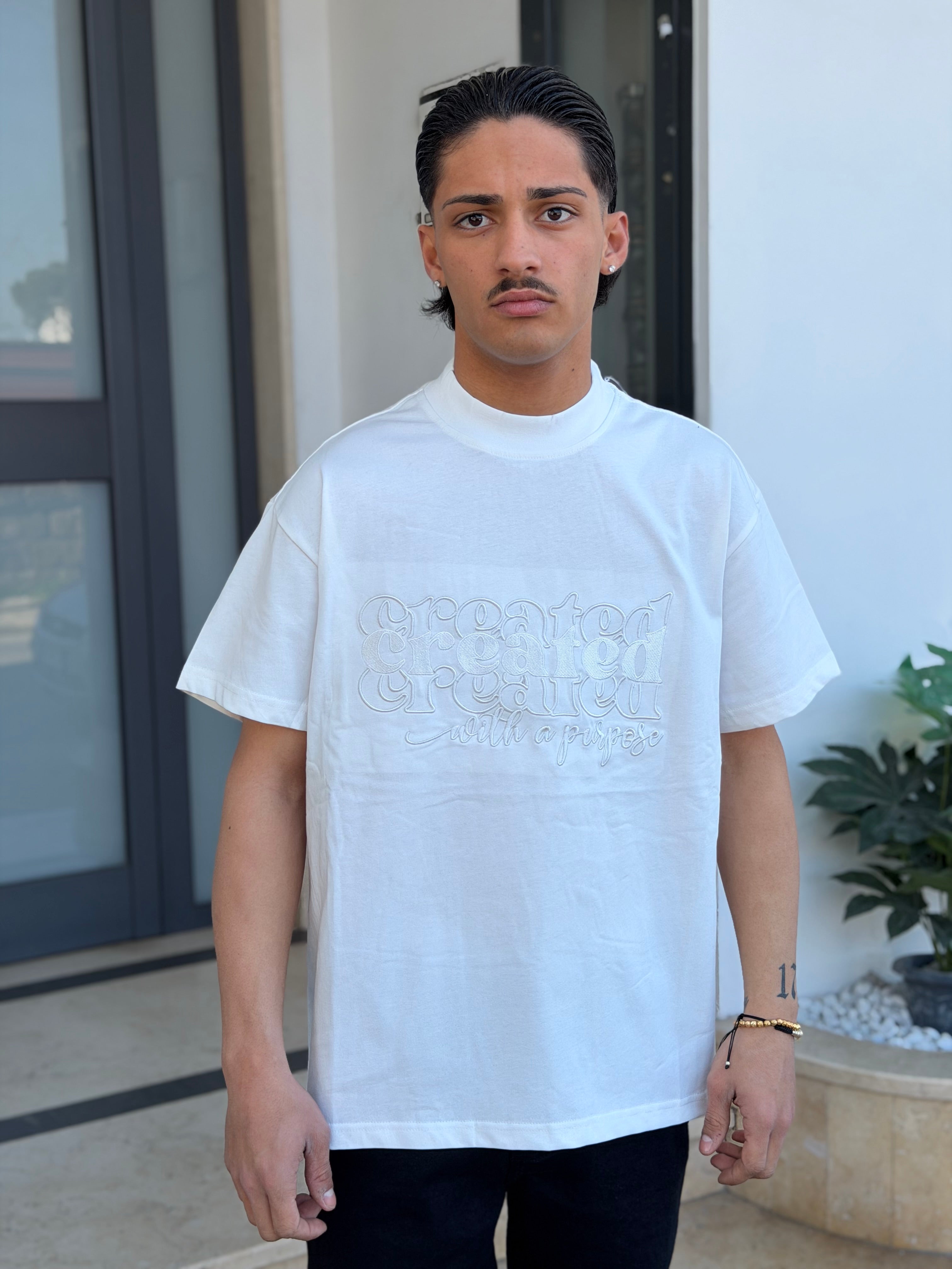 T-SHIRT RICAMO AW “CREATED” 0282