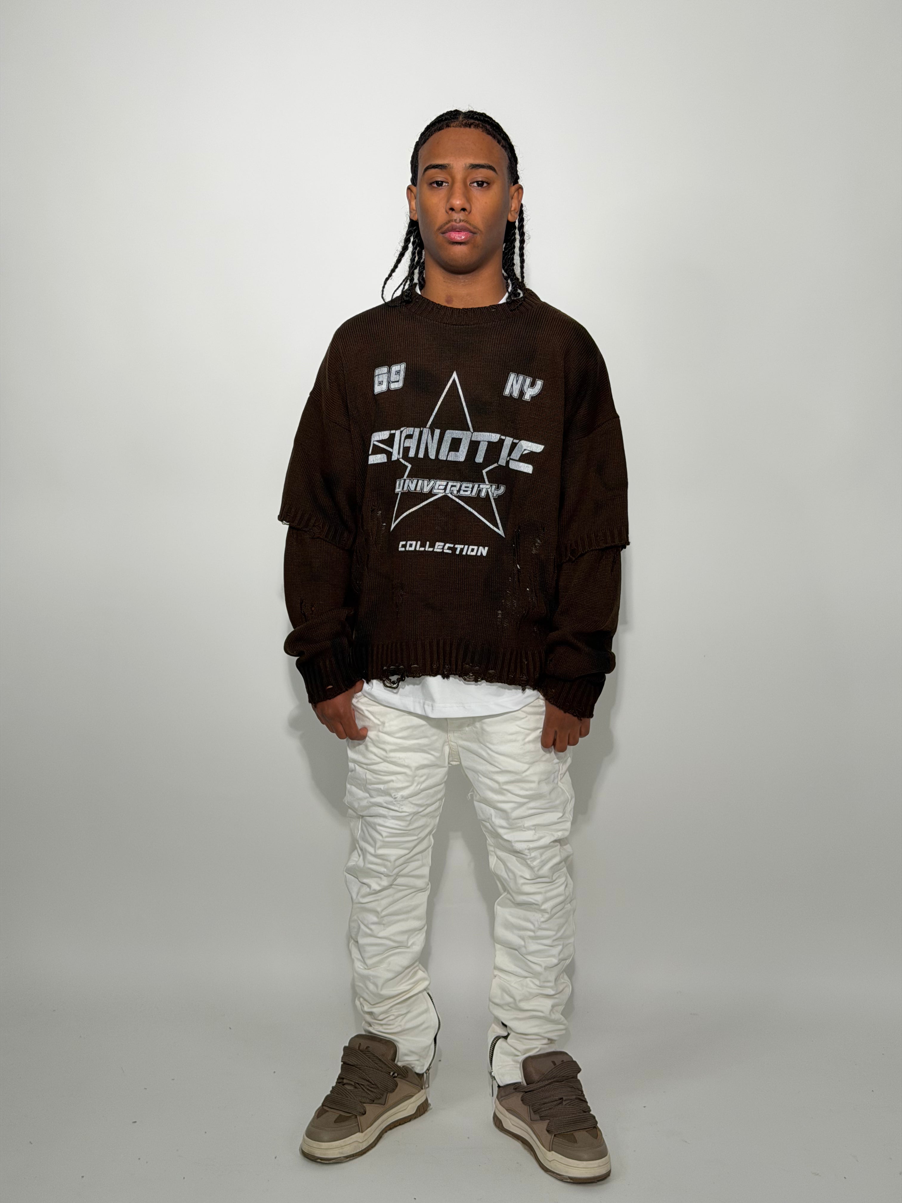 MAGLIONCINO "UNIVERSITY" CIANOTIC