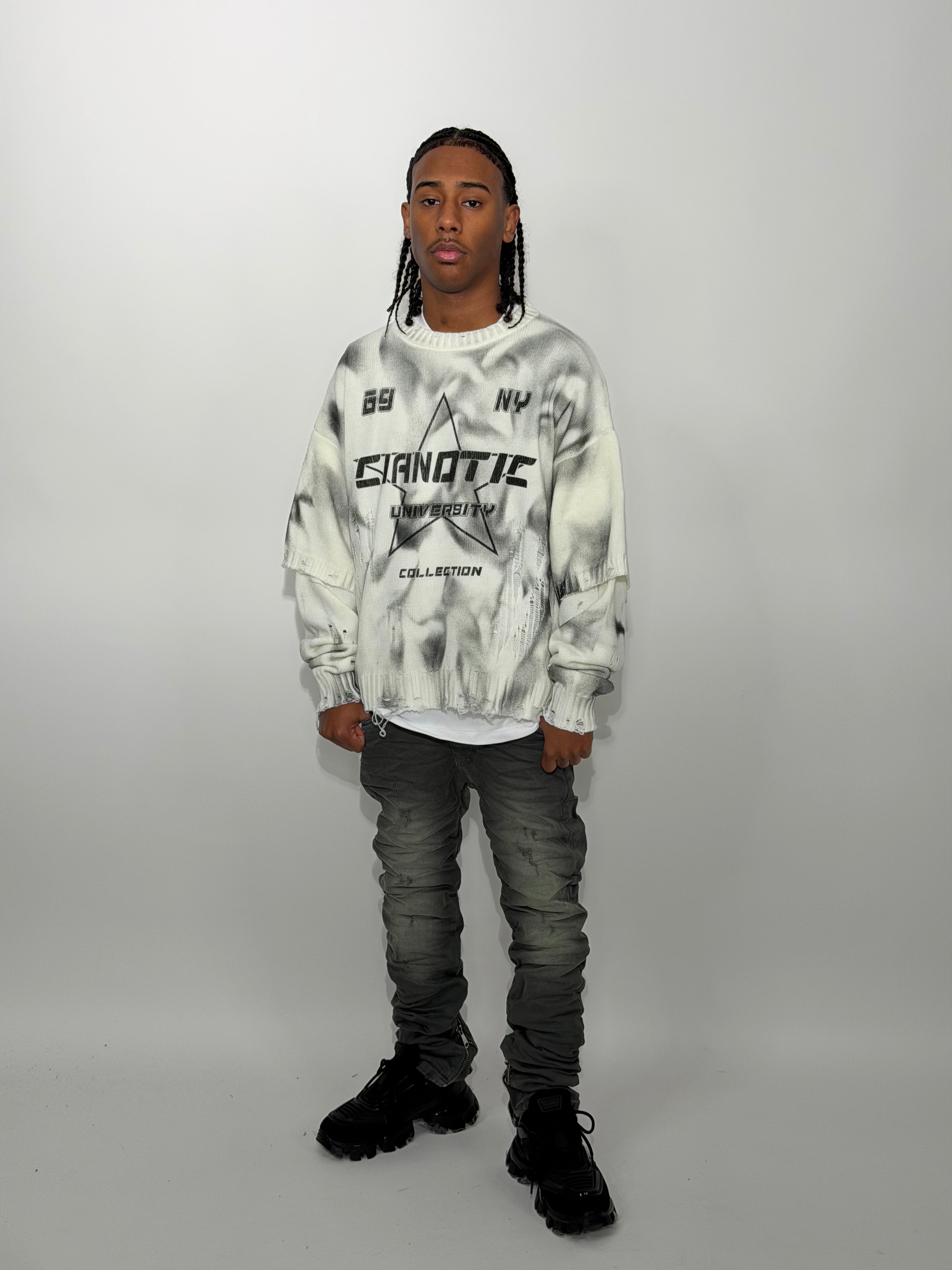 MAGLIONCINO "UNIVERSITY" CIANOTIC