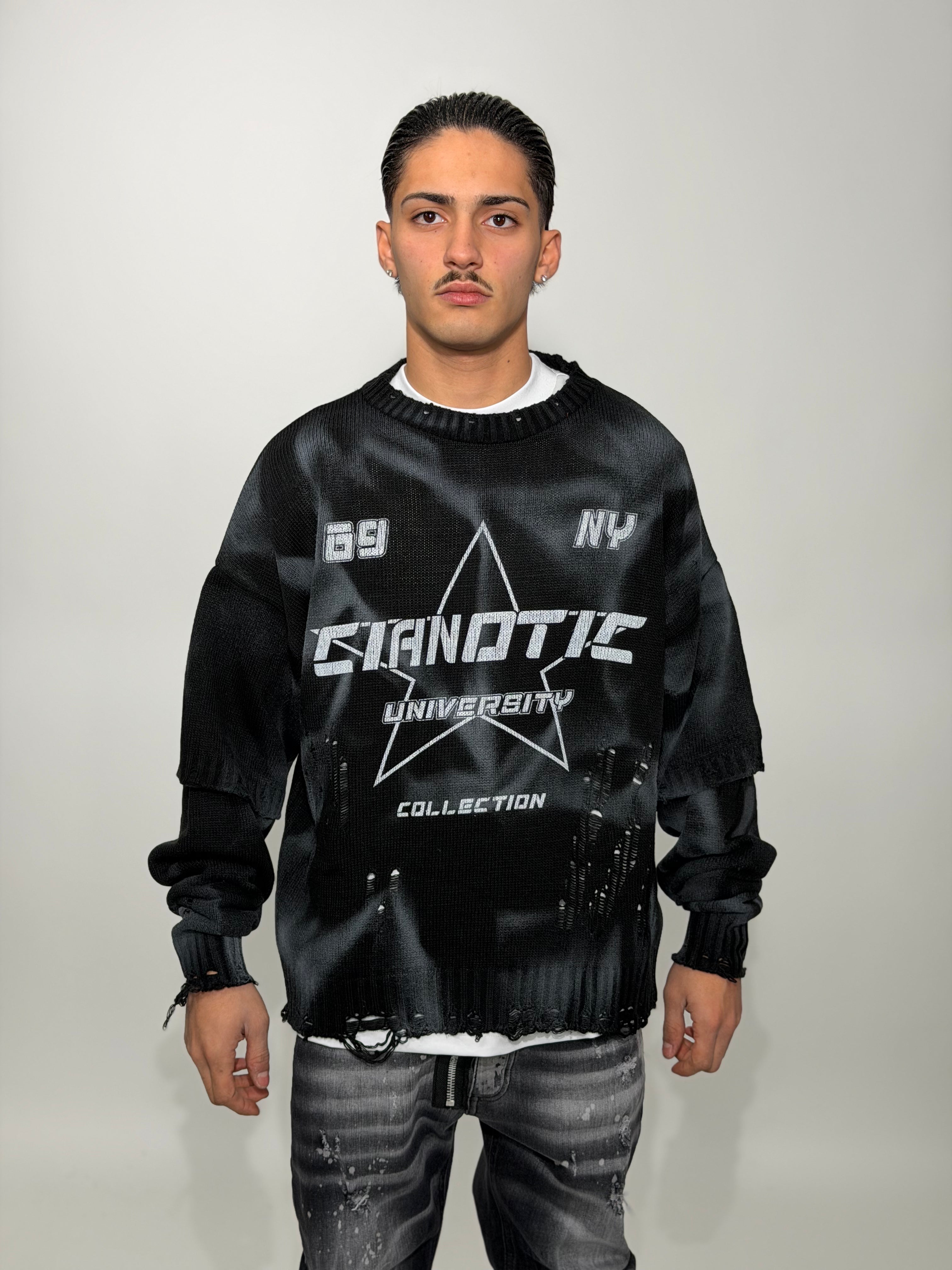 MAGLIONCINO "UNIVERSITY" CIANOTIC