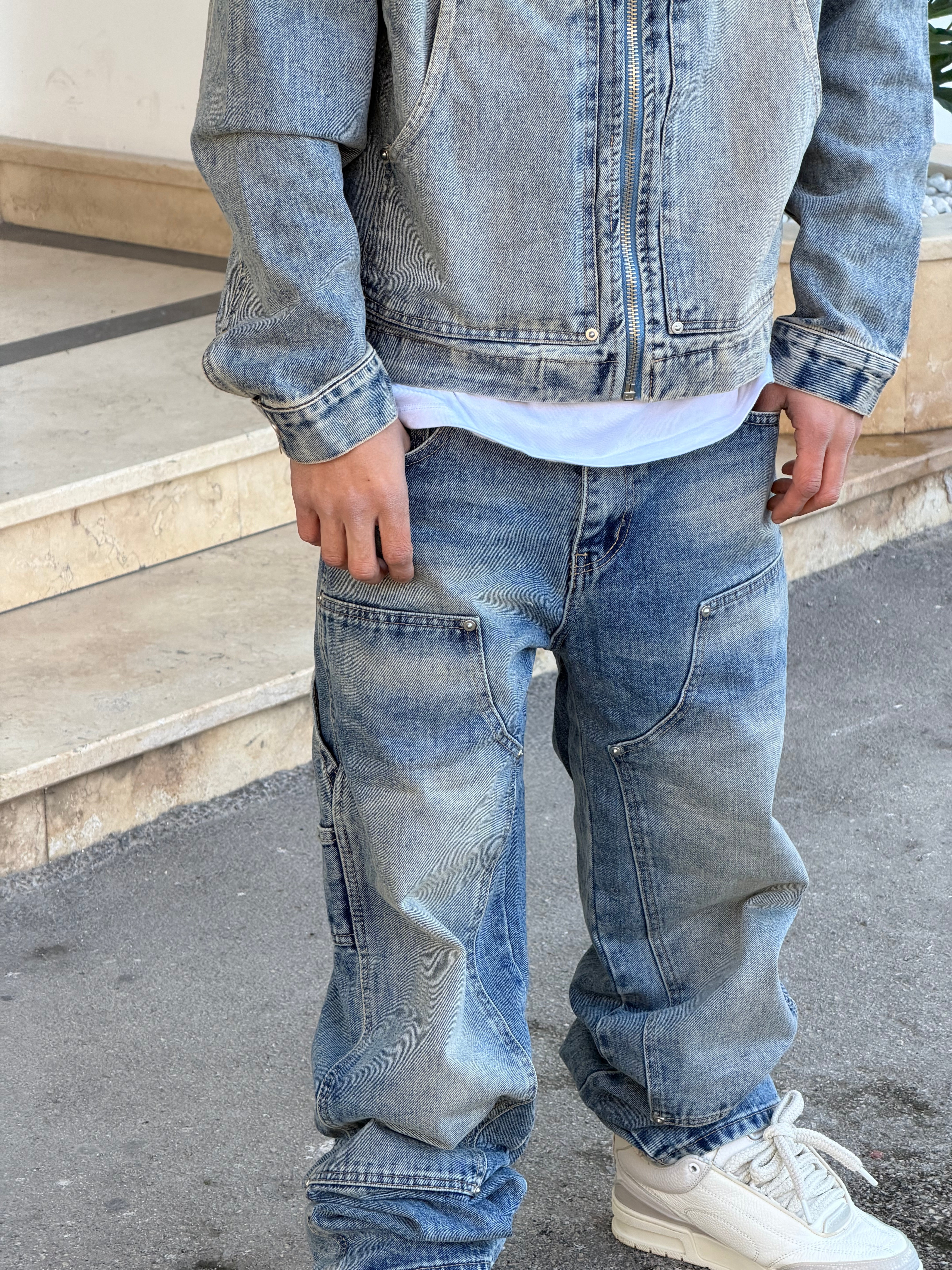 COORDSET BALACLAVA DENIM M5-374