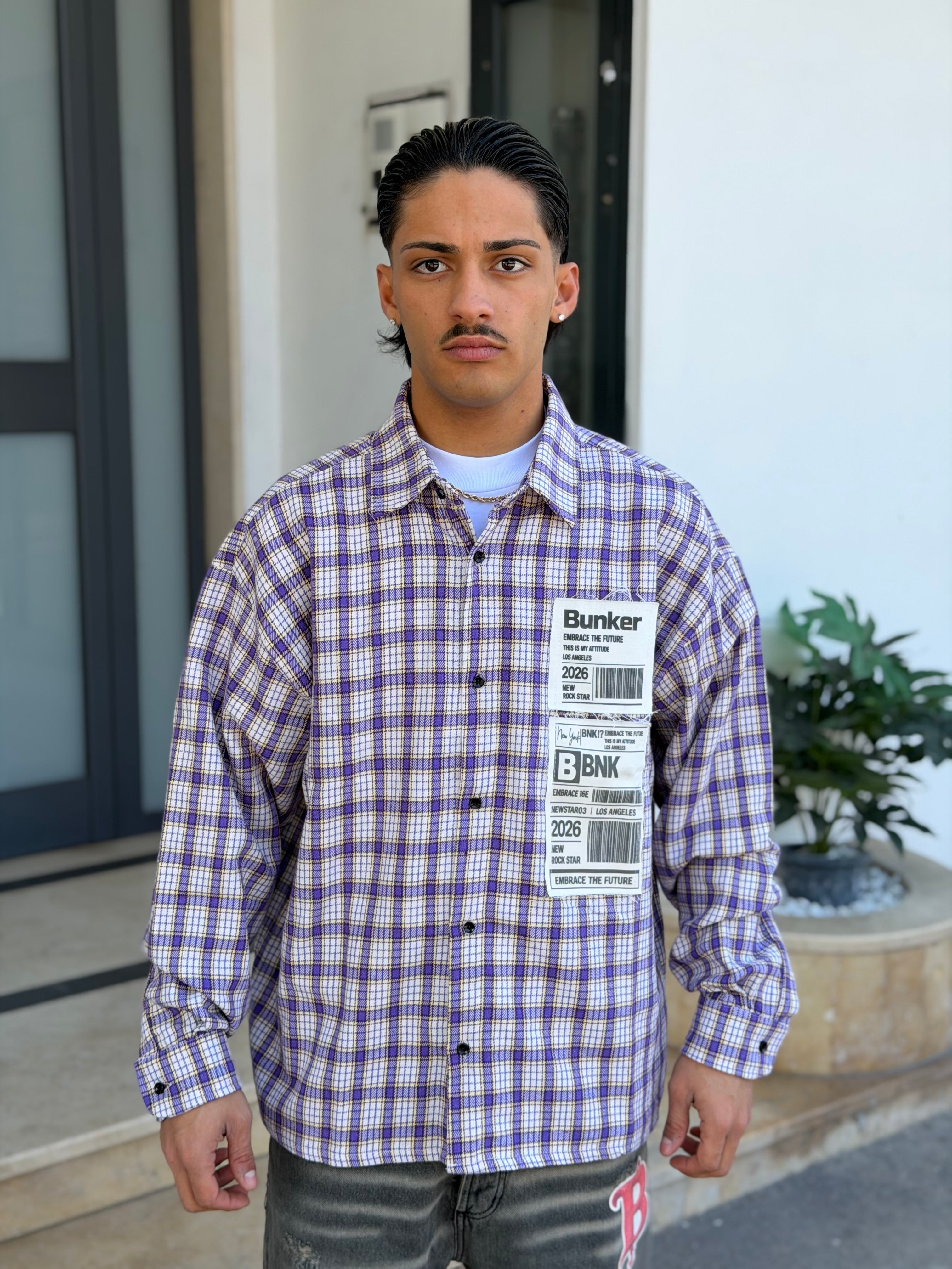 CAMICIA QUADRI BARCODE BUNKED