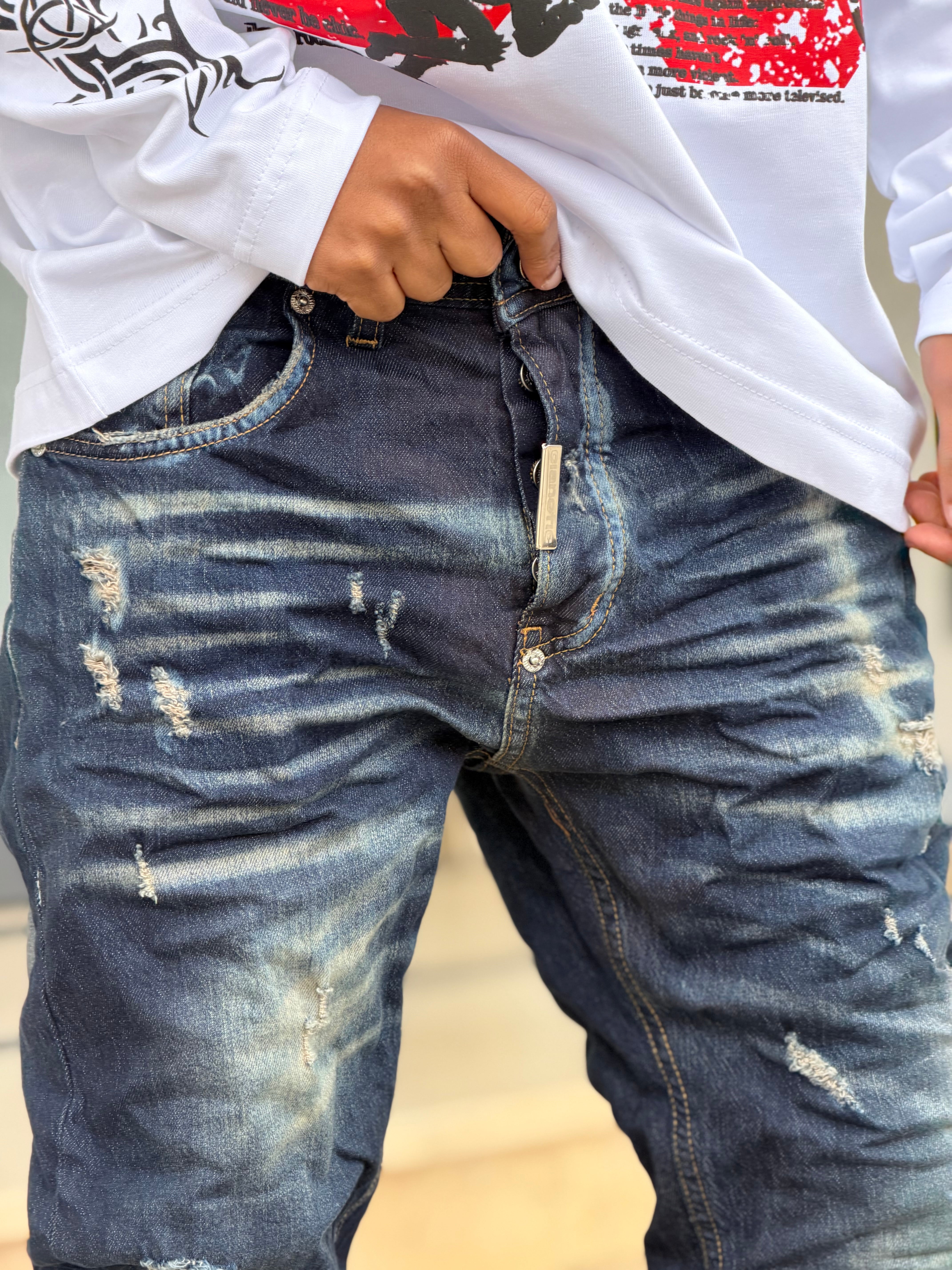 JEANS HERITAGE FADE CIANOTIC