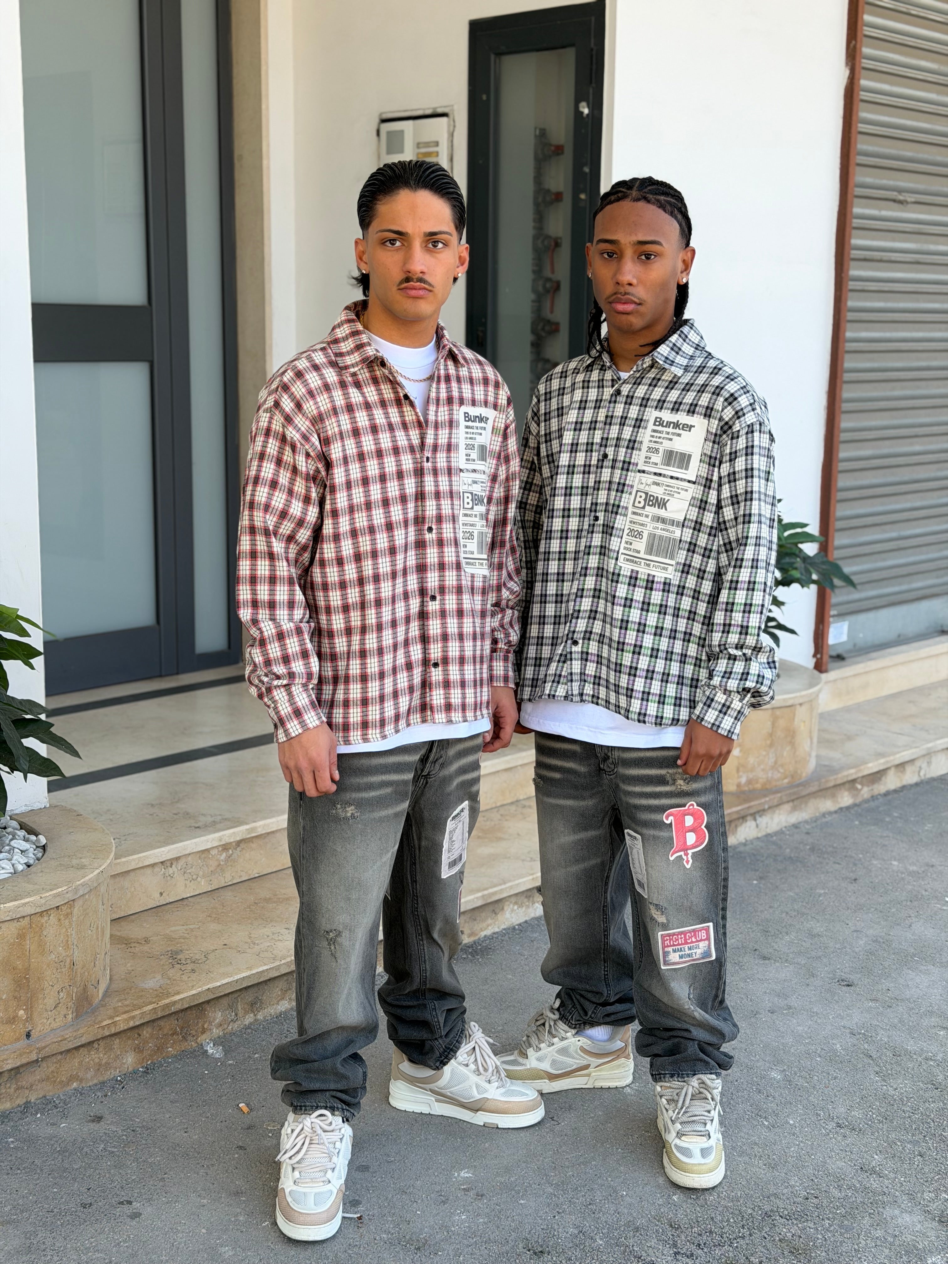 CAMICIA QUADRI BARCODE BUNKED