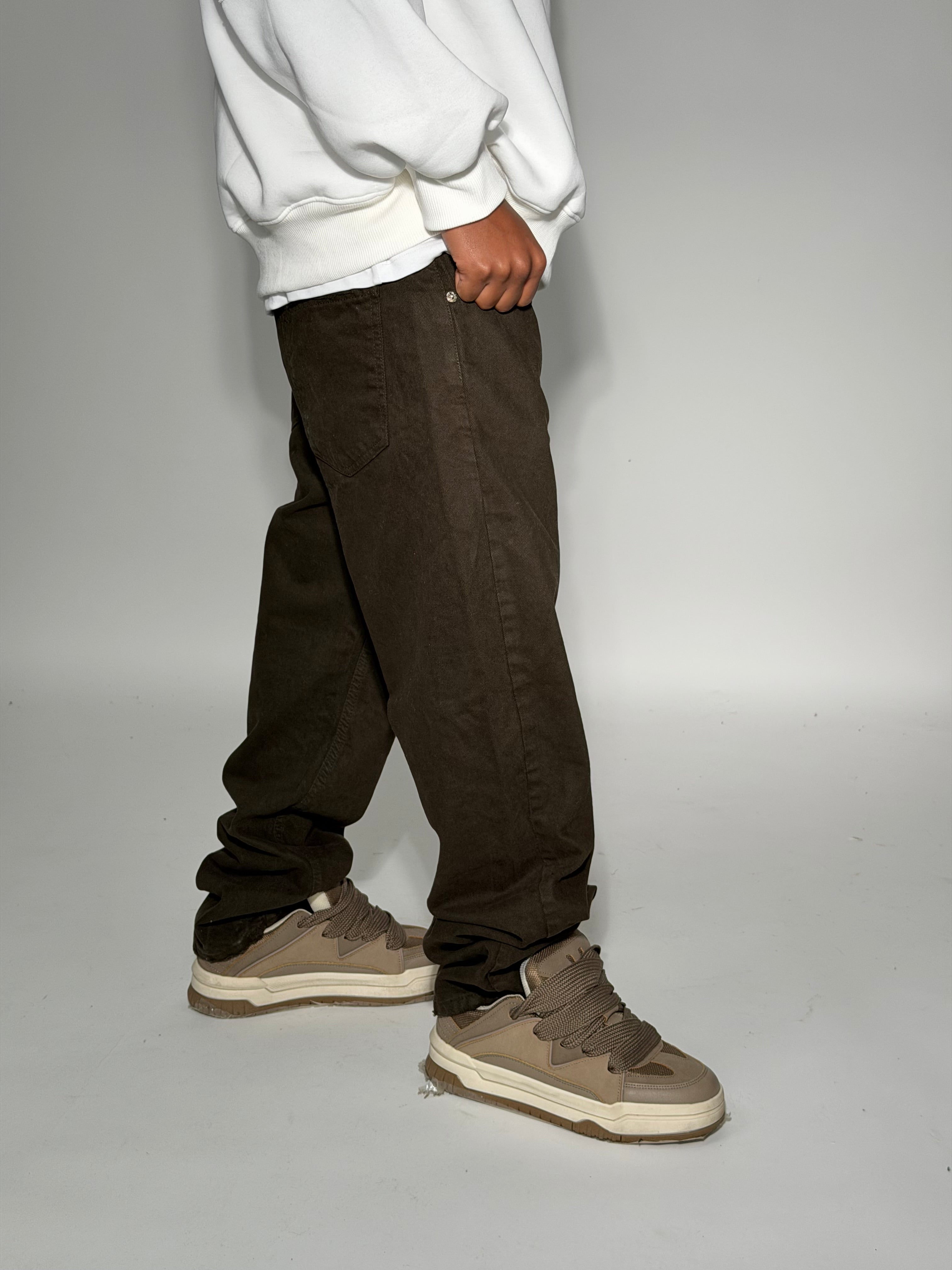 STRAIGHT FIT COTTON MORO