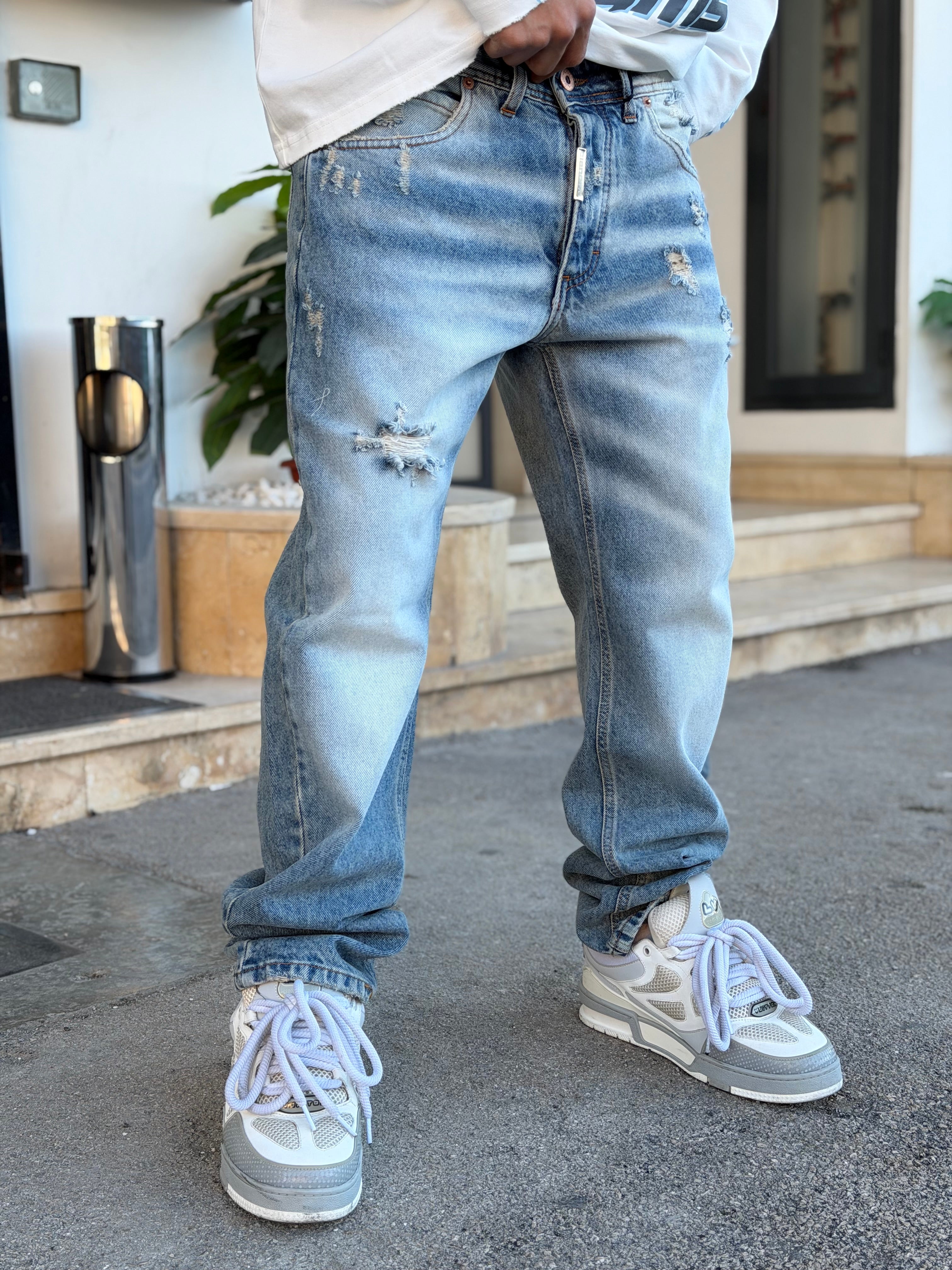 STRAIGHT FIT 02 SABBIATO CIANOTIC