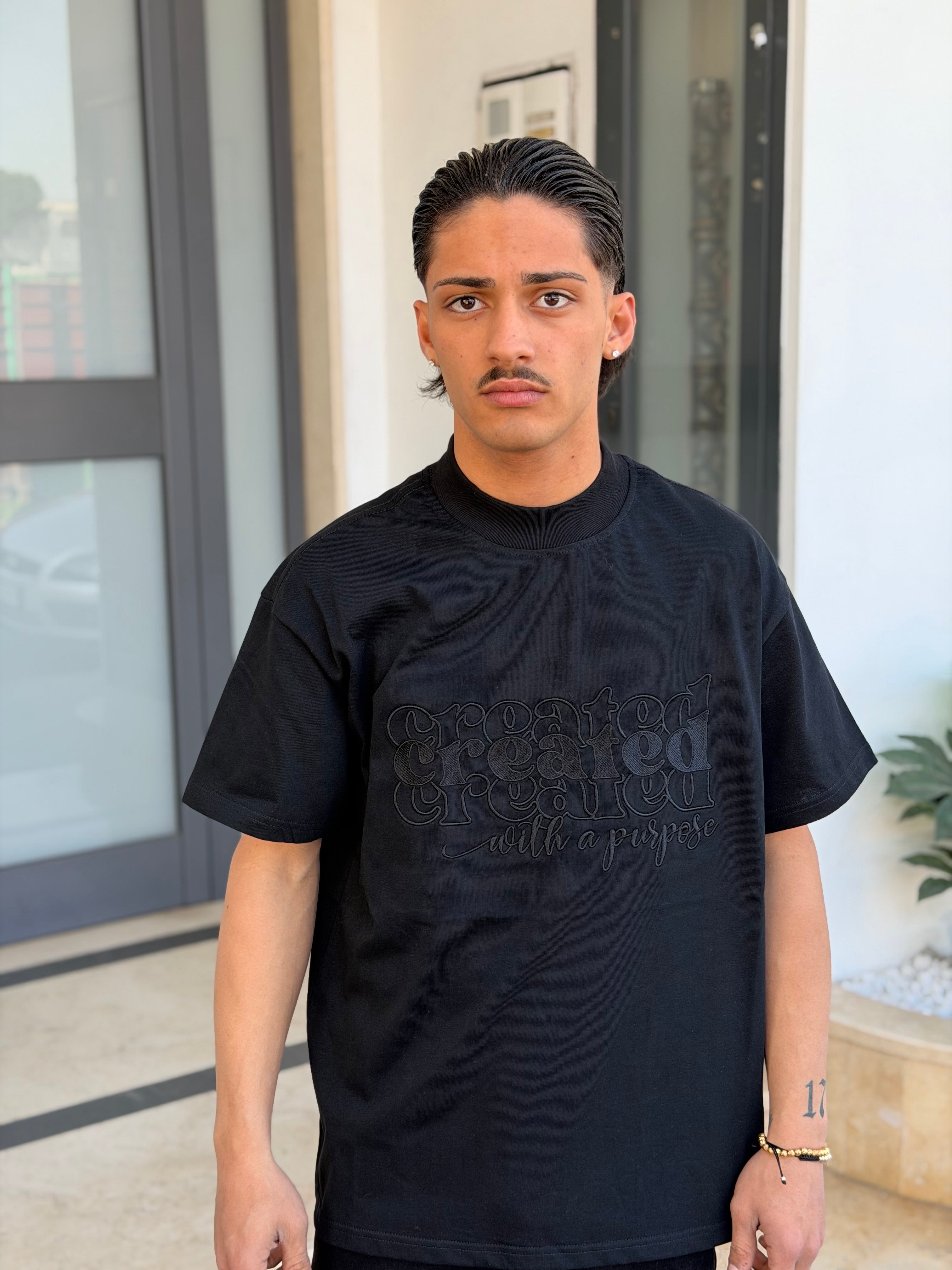 T-SHIRT RICAMO AW “CREATED” 0282