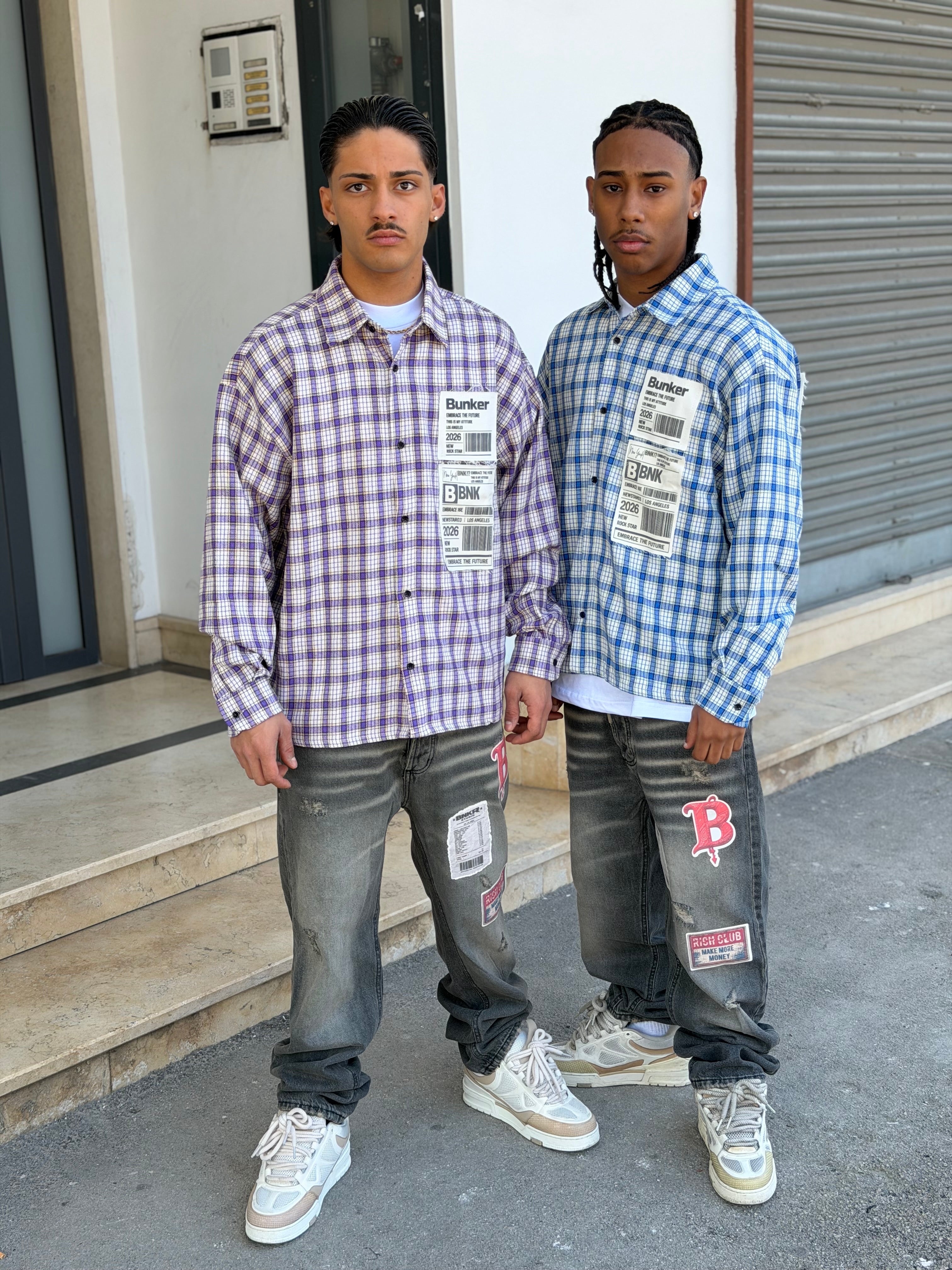 CAMICIA QUADRI BARCODE BUNKED