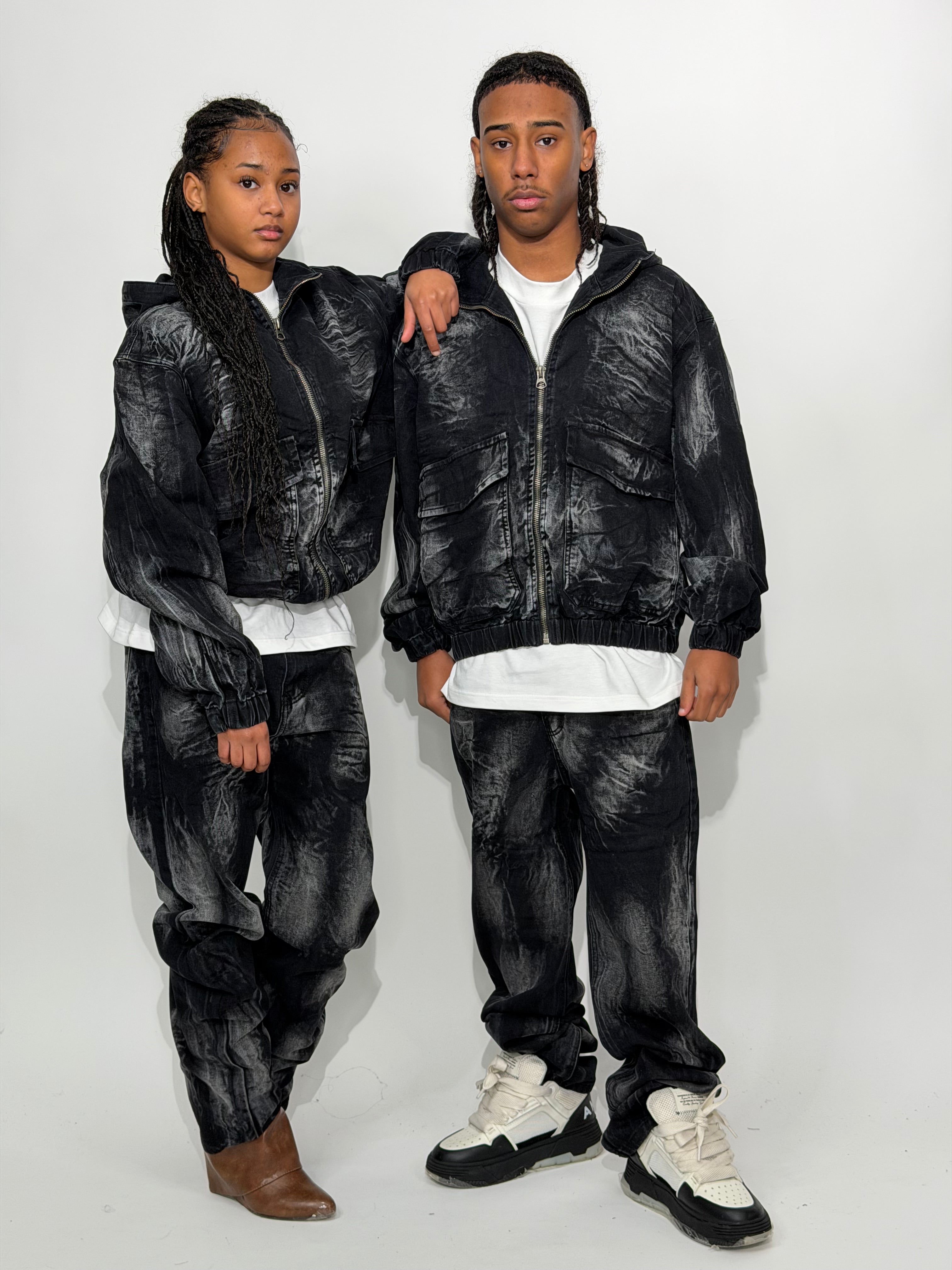 COORDSET WASH DENIM M5-409