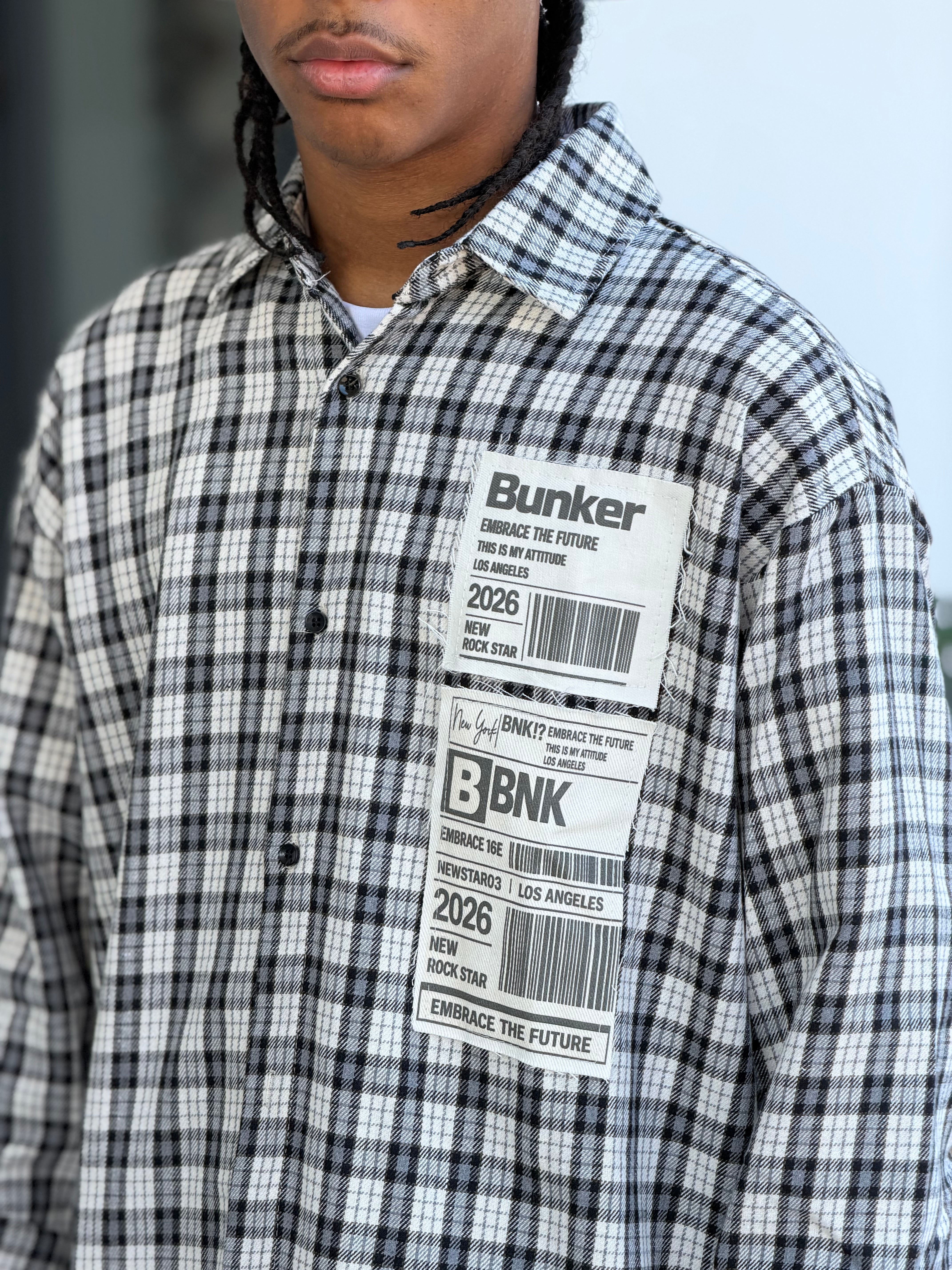 CAMICIA QUADRI BARCODE BUNKED