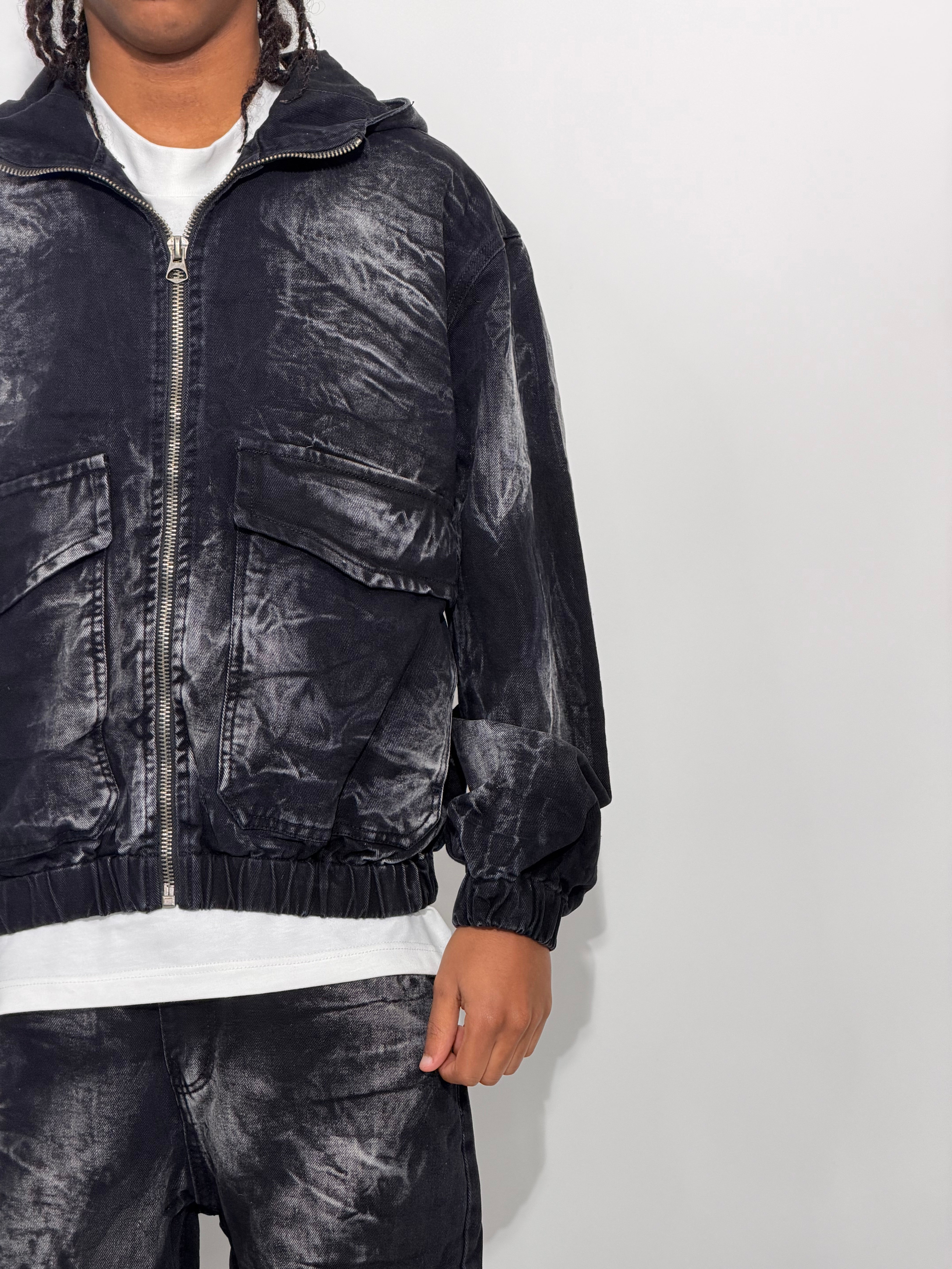 COORDSET WASH DENIM M5-409