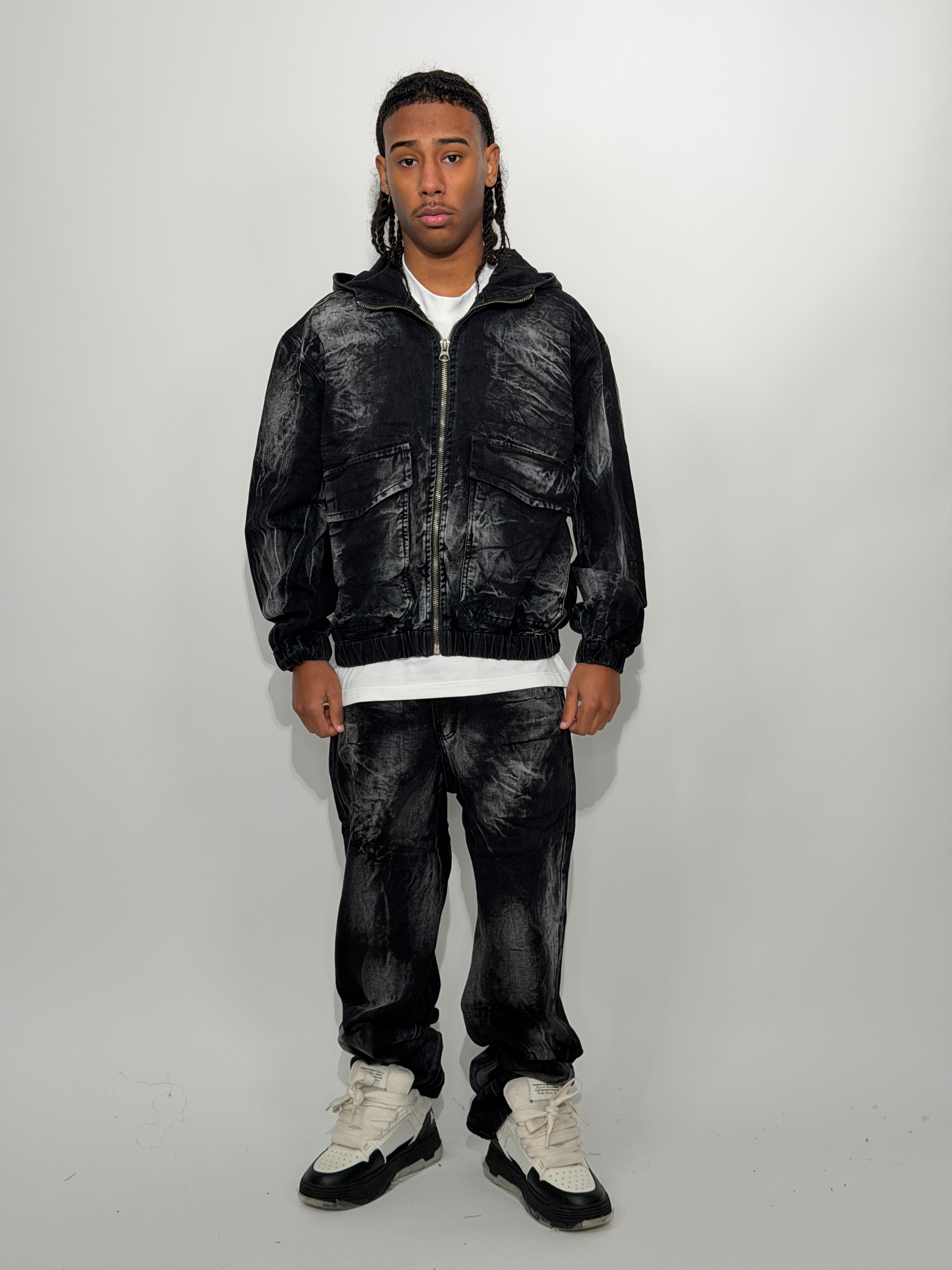 COORDSET WASH DENIM M5-409