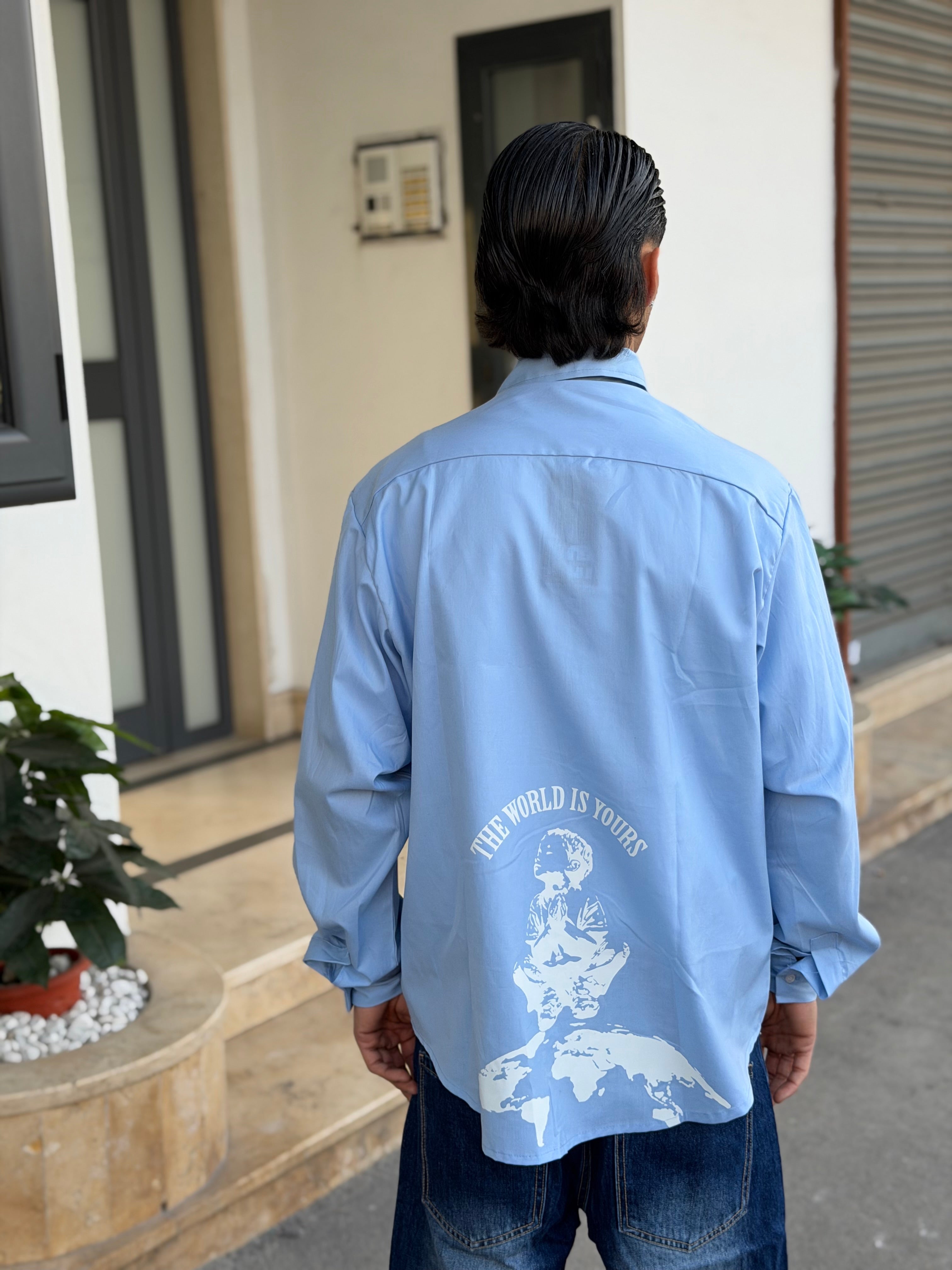 CAMICIA ORDER “THE WORLD IS YOUR”