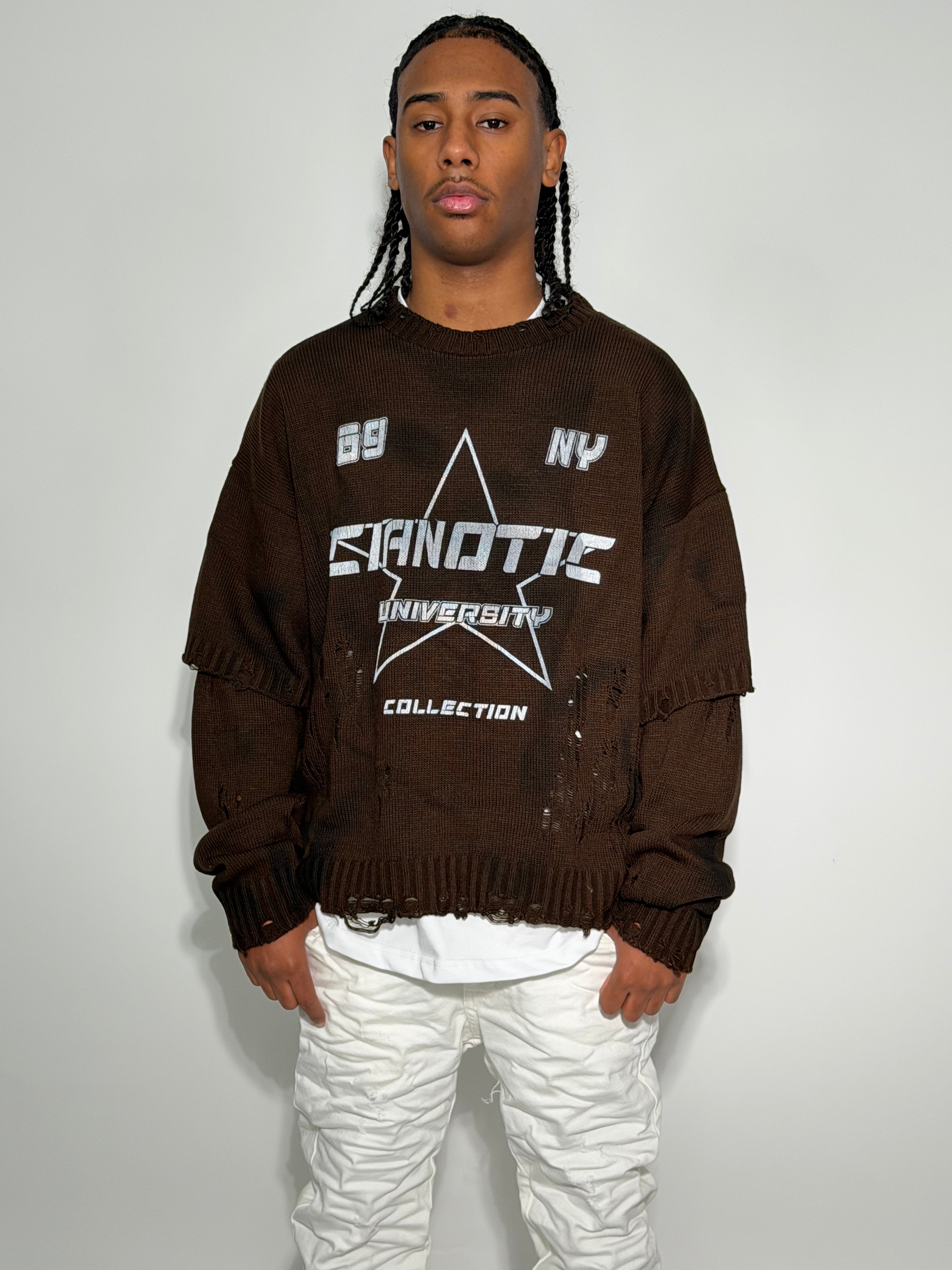 MAGLIONCINO "UNIVERSITY" CIANOTIC