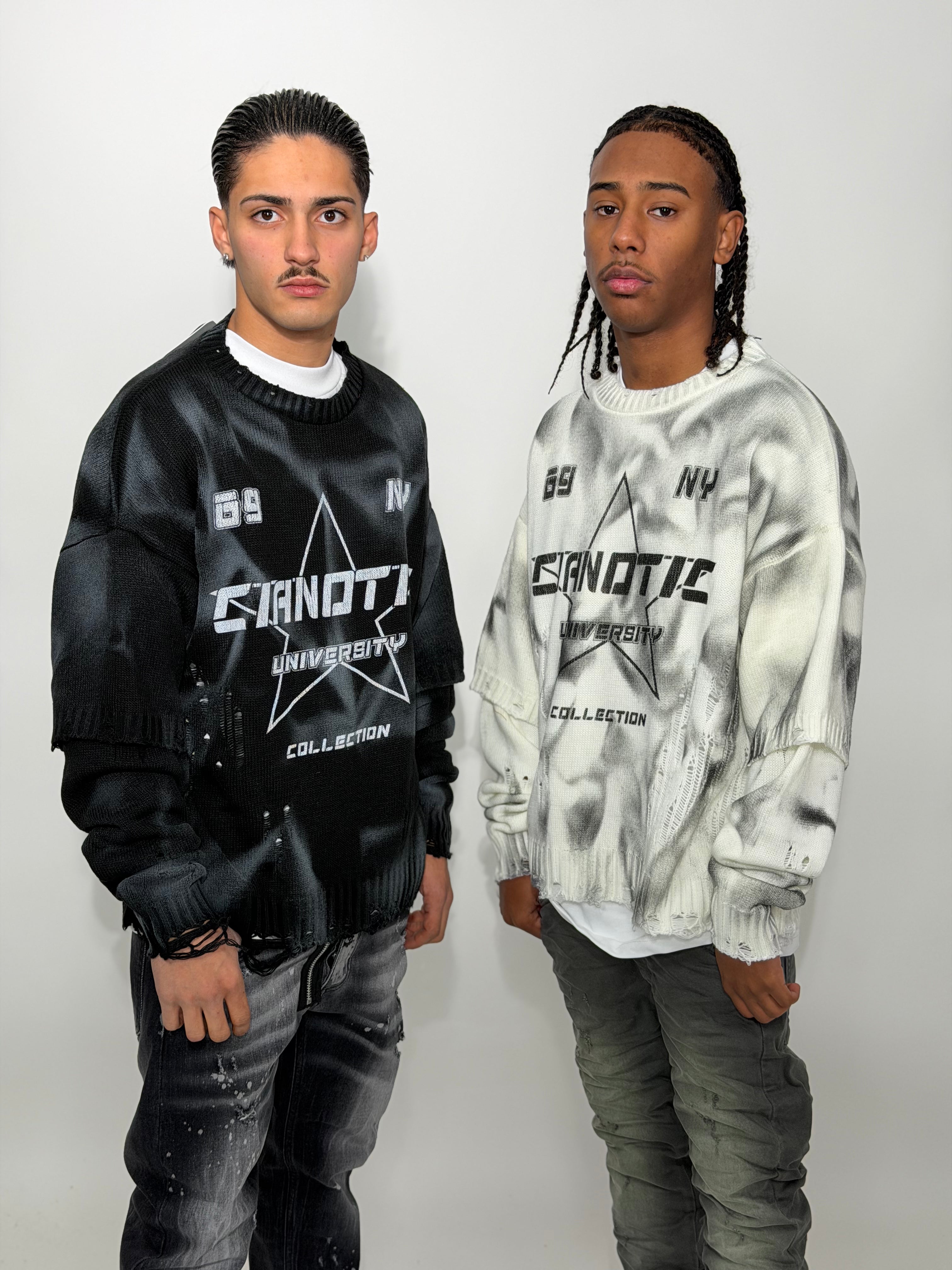 MAGLIONCINO "UNIVERSITY" CIANOTIC